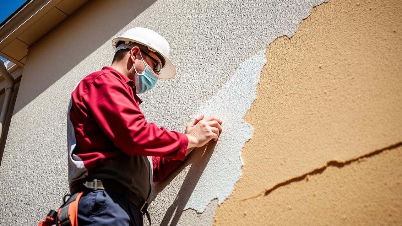 What is the easiest way to repair stucco?